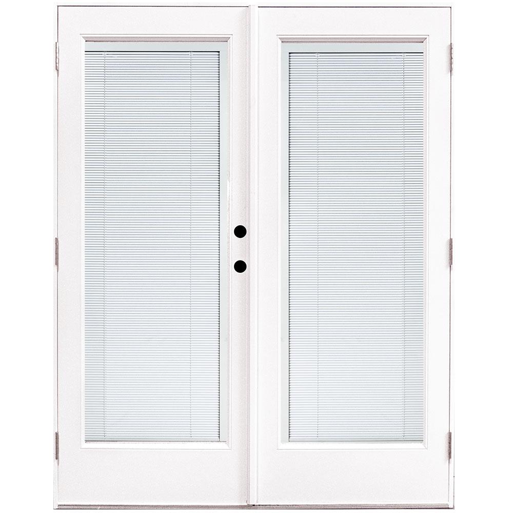 MP Doors 60 in. x 80 in. Fiberglass Smooth White LeftHand Outswing