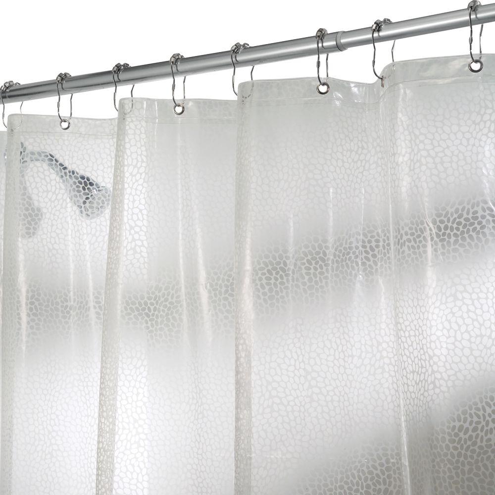 Clear Shower Curtain With Design