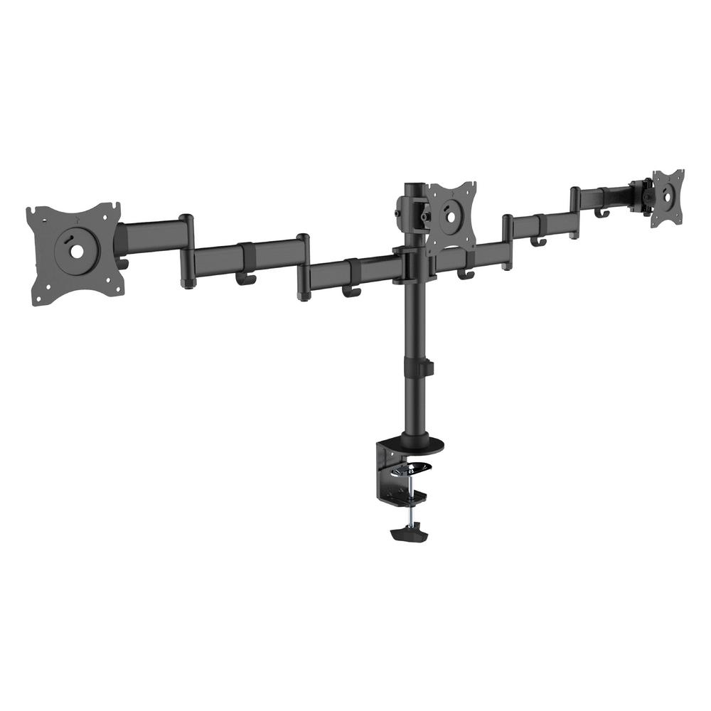 Canary Economy Steel LCD VESA Desk Mount For 3 Monitors-ERA334BK - The ...