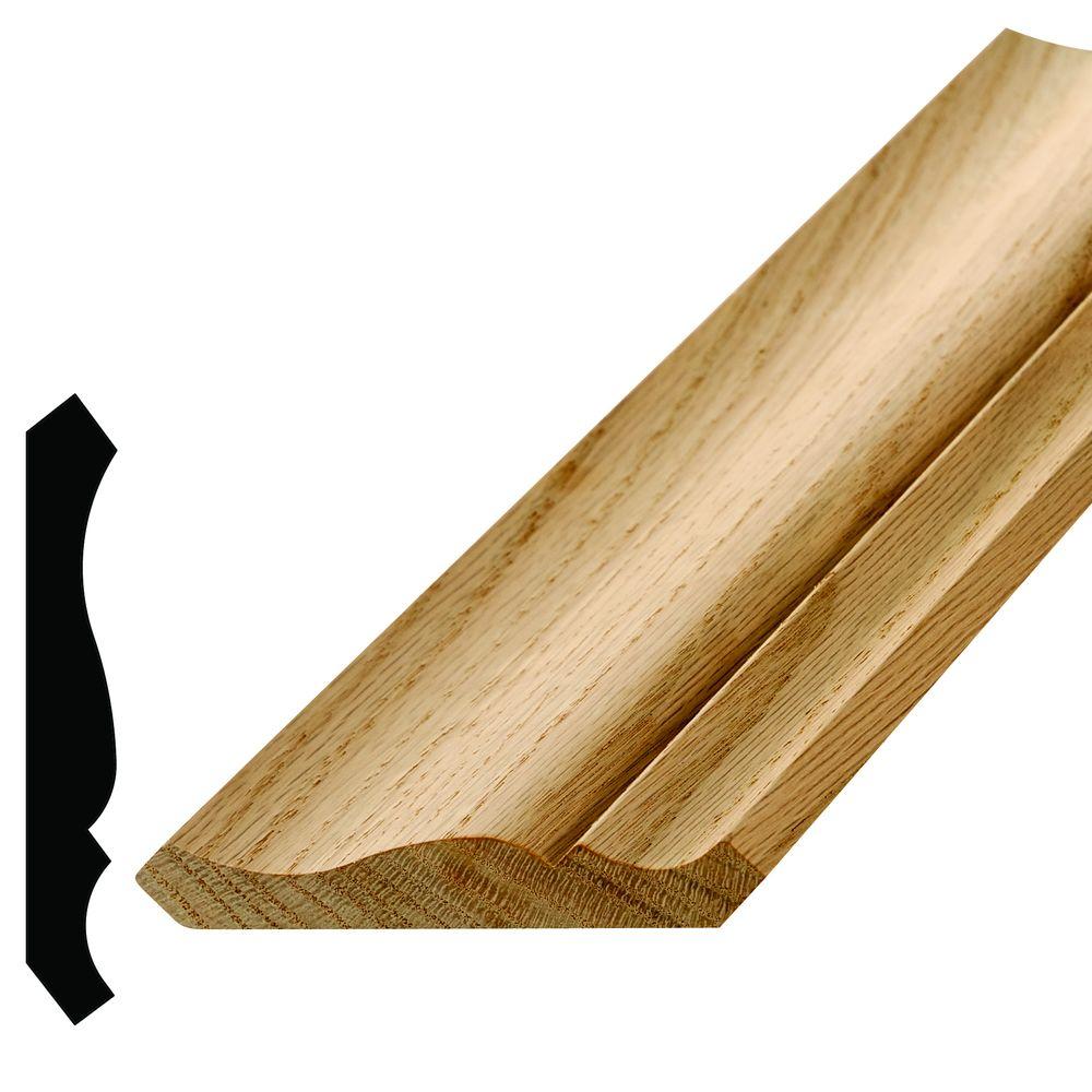 Alexandria Moulding WM 47 11/16 in. x 45/8 in. Oak Crown Moulding