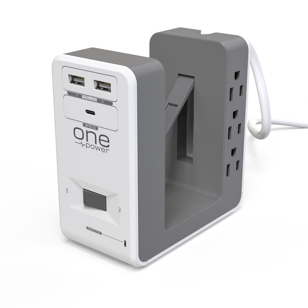 ProMounts 6-Outlet + 2 USB A + 1 USB C Surge Protector for ...