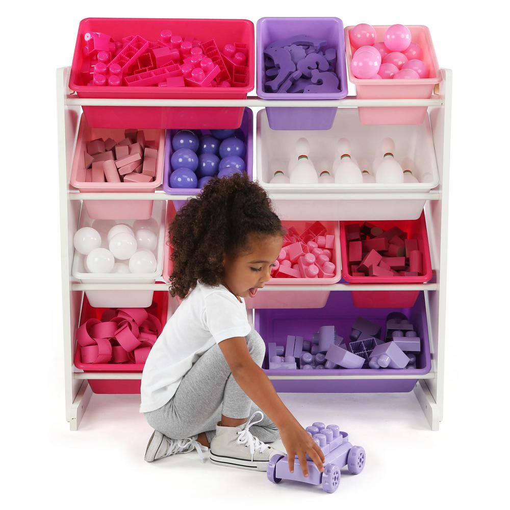 Tot Tutors Friends Collection White Pink Purple Kids Toy Storage