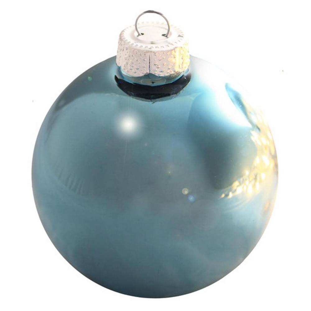 light blue glass christmas ornaments