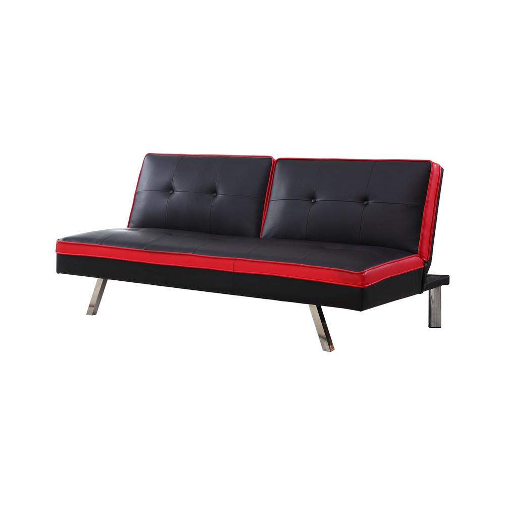 Weebluefish Futon Sofa Bed Red