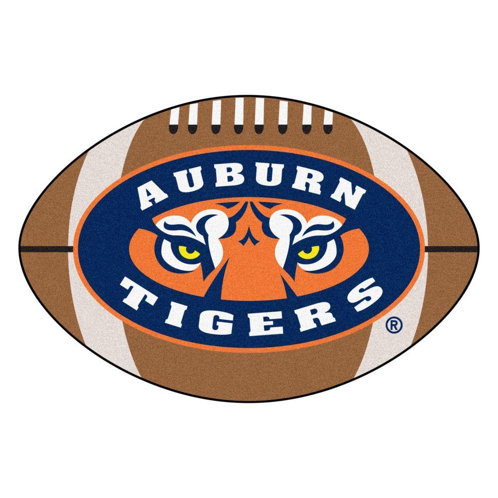 FANMATS NCAA Auburn University Tigers Logo Brown 1 ft. 10 in. x 2 ft