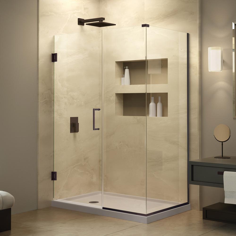 Half Glass Shower Door Reviews Designs Shower Innovative Ideas For Glass Doorsameless Door Customer Reviews Dreamline Unidoor Plus 34 3 8 In X 46 1 2 72 Semi