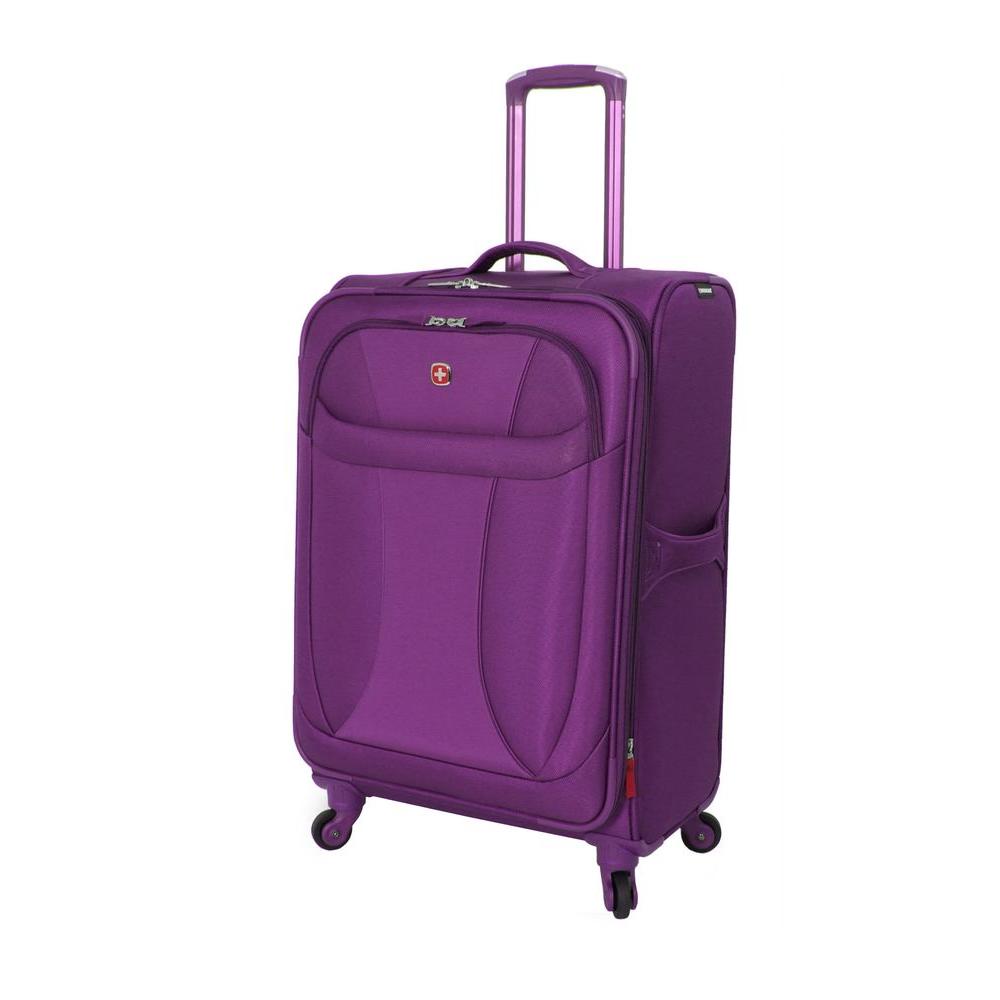 UPC 721427004500 product image for Wenger Luggage 24 in. Lightweight Spinner Suitcase in Purple 7208929167 | upcitemdb.com