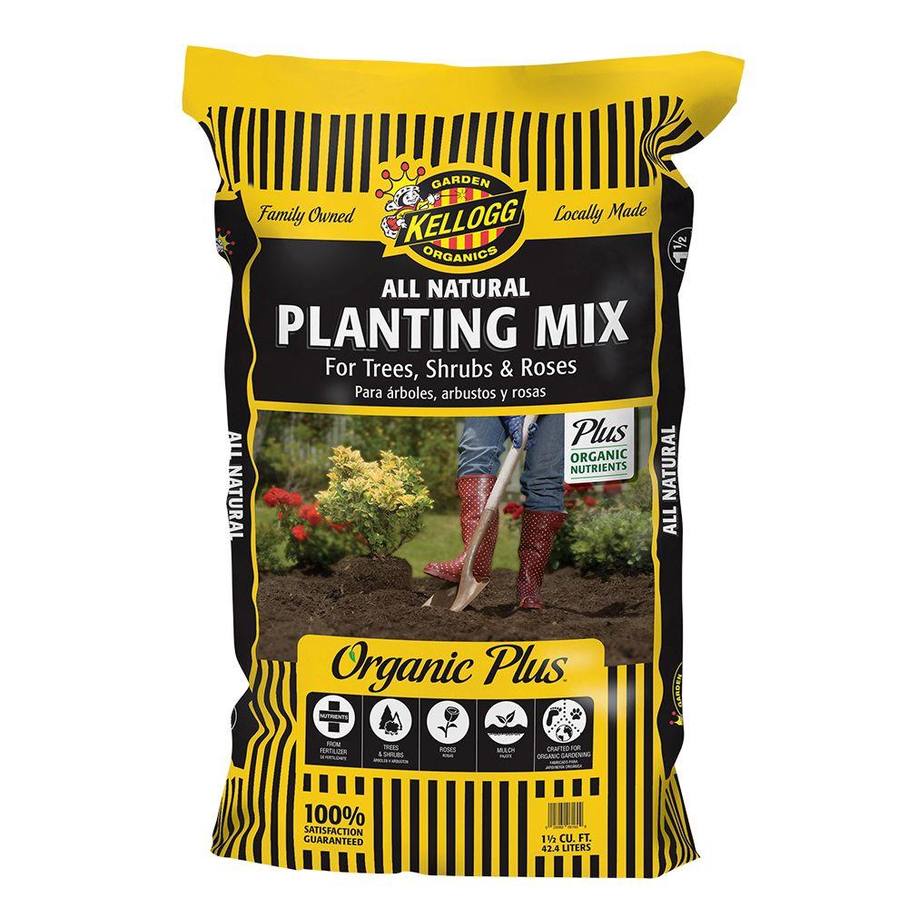 Kellogg Garden Organics 1.5 cu. ft. All Natural Planting Mix for Trees ...