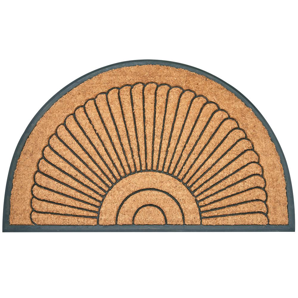 Envelor Large Arc Du Soleil Tan 30 In X 18 In Coir Outdoor Door