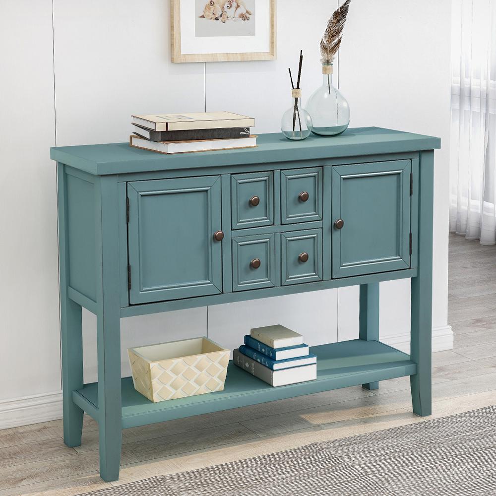 light blue console table