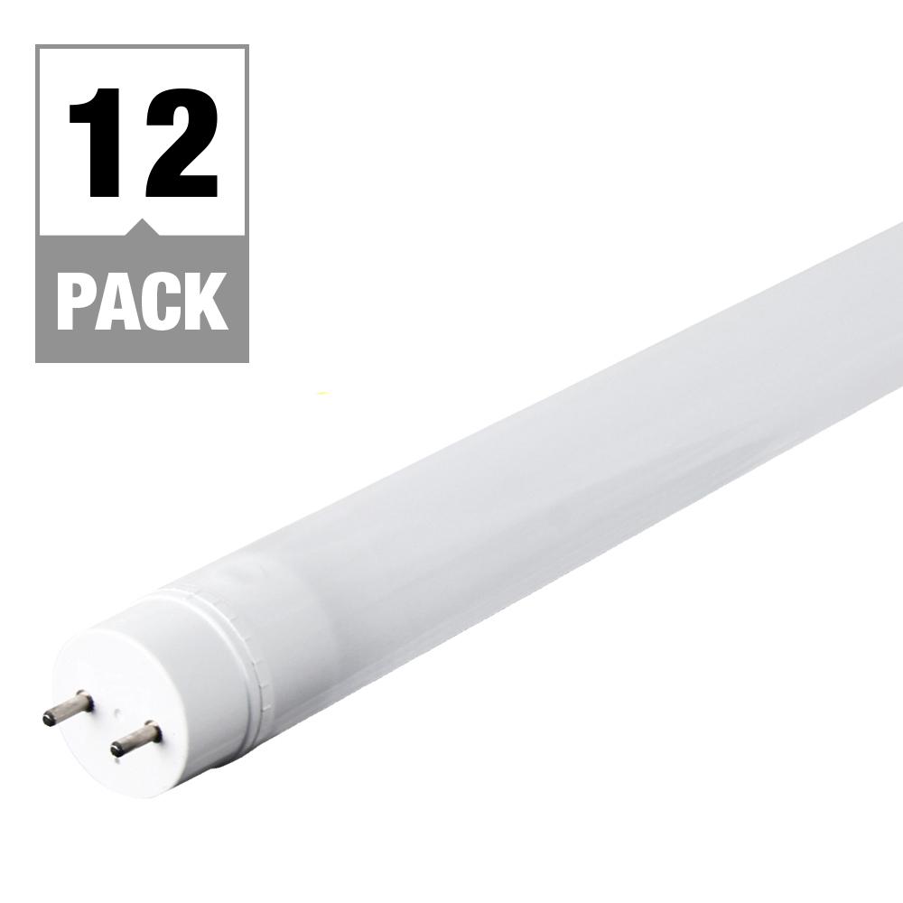 T12 Daylight Light Bulbs Lighting The Home Depot 15 Watt 4 Ft Linear T12 Replacement And Ballast Bypass Led Light Bulb Daylight