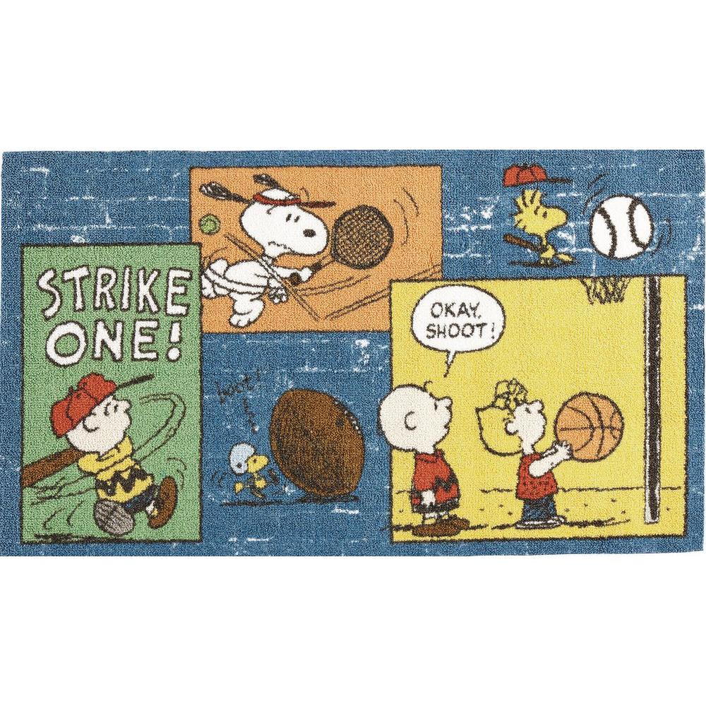 Peanuts Sports Fan Blue 2 ft. 2 in. x 3 ft. 9 in. Accent Rug107985