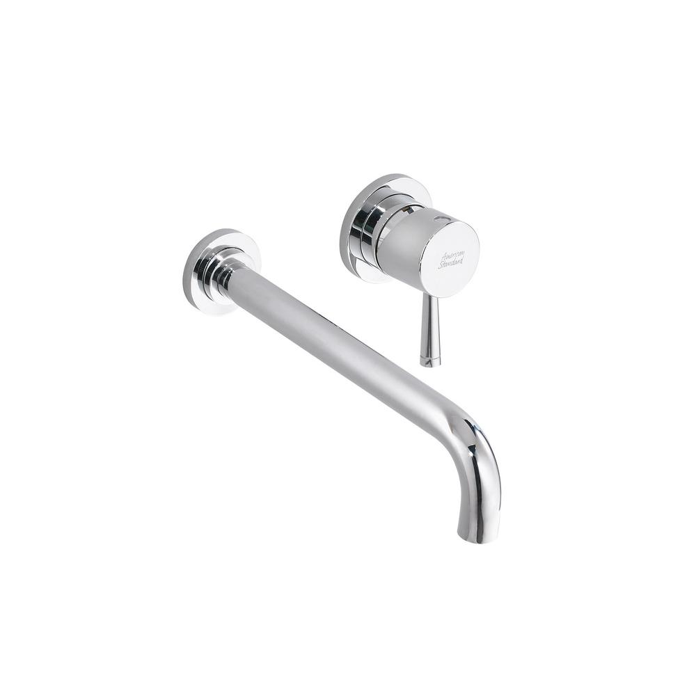 American Standard Serin Wall Mount 2 Handle Lavatory Faucet In Polished Chrome 2064 451 002 The Home Depot
