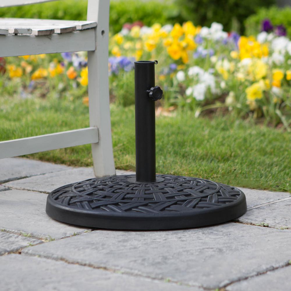 decorative patio umbrella stand