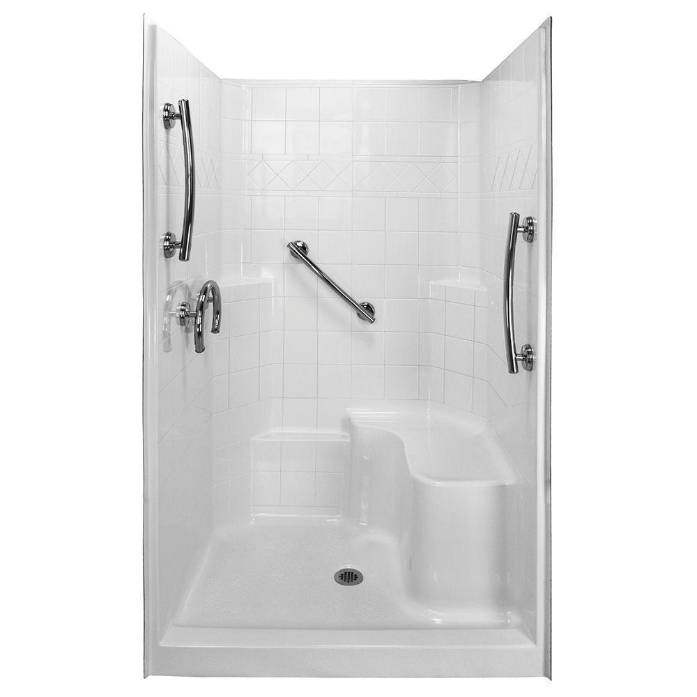 Left - Fiberglass - 48 x 36 - Shower Stalls & Kits - Showers - The Home ...