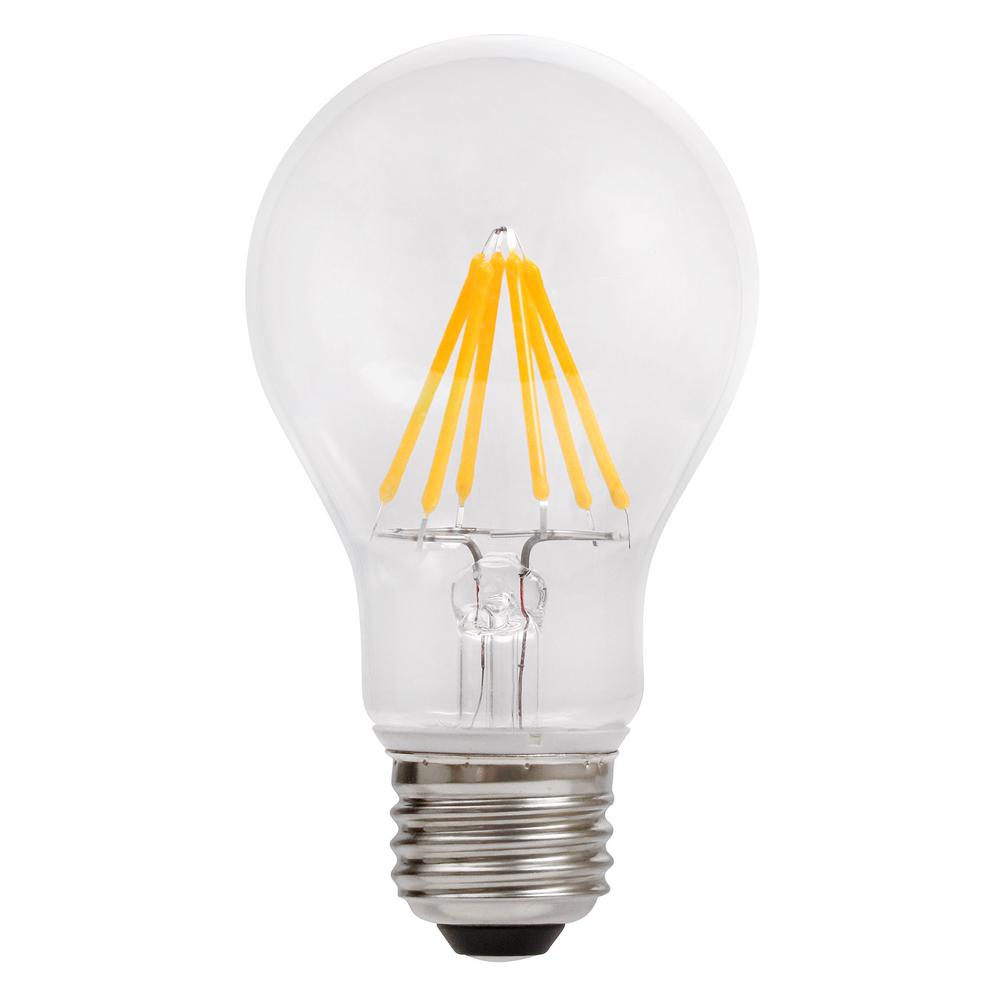 7-Watt E26 Medium Base Light Bulb 3000-Kelvin Warm White 60-Watt Equivalent EcoHue LED A19 Non-Dimmable 600-Lumen