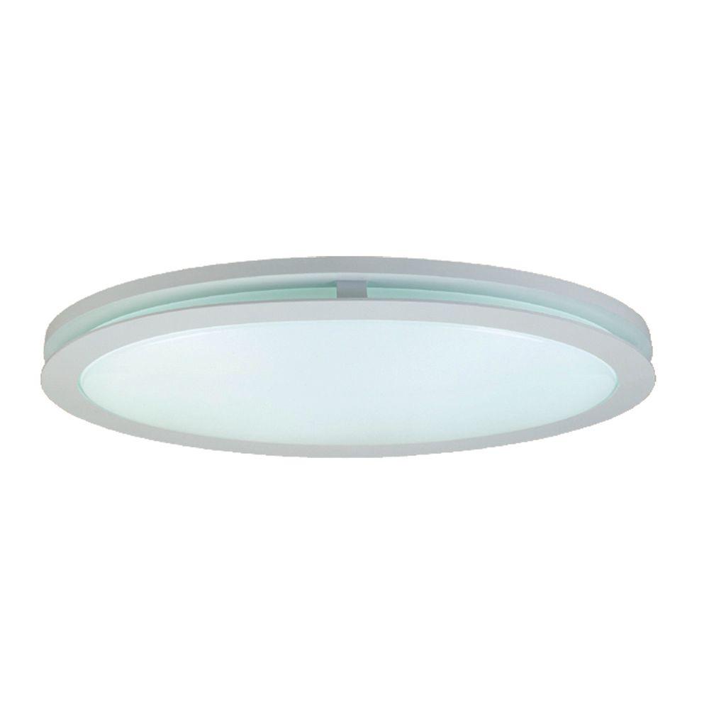 Hampton Bay Arctic Glacier 3 Light White Fluorescent Flushmount From Hampton Bay 2 Light White Fluorescent Oval Deco Flushmount