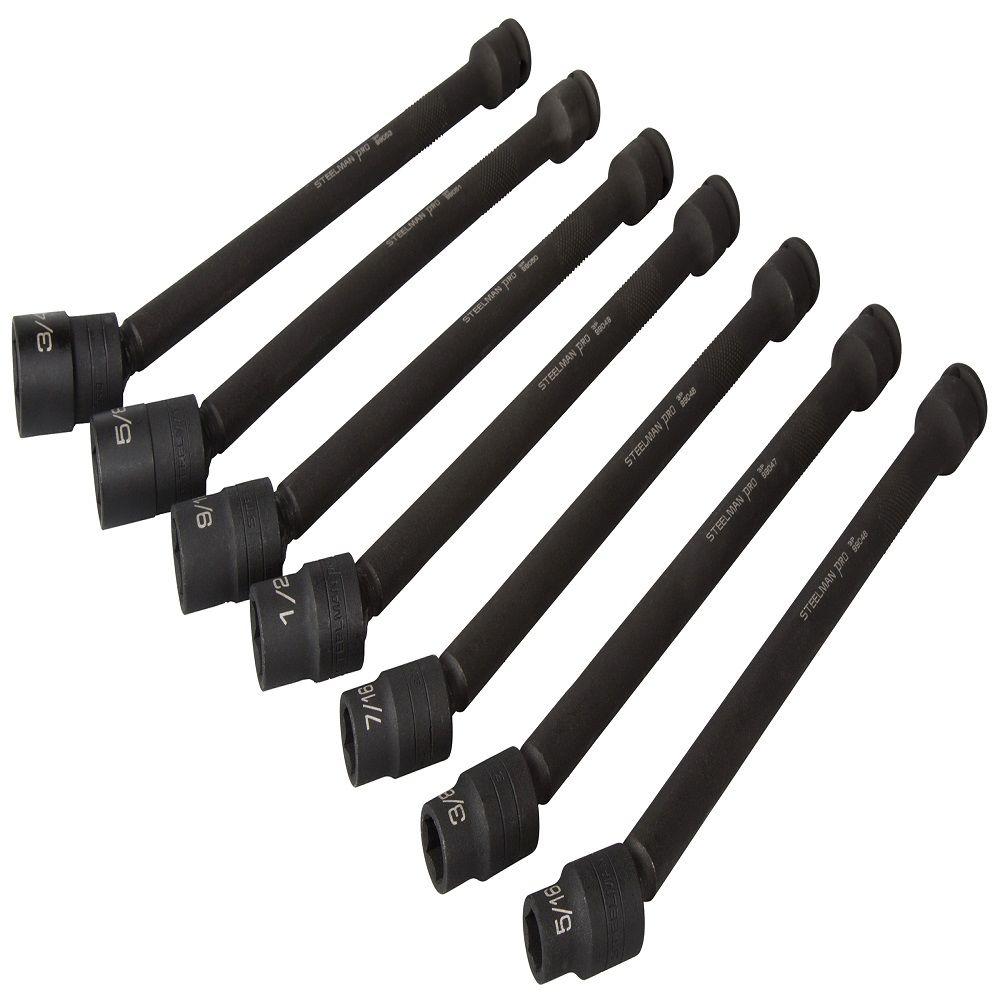 Steelman Swivel Extension Socket Set, Metric (8-Piece)-JSP97887 - The ...