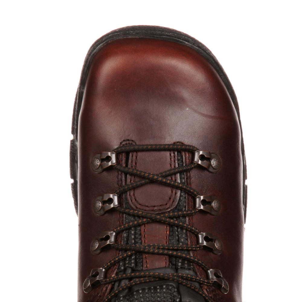 MENS V12 V-TECH ROCKY V1255 BROWN LEATHER SAFETY TOE CAP WORK ZIP BOOTS SIZE7-13