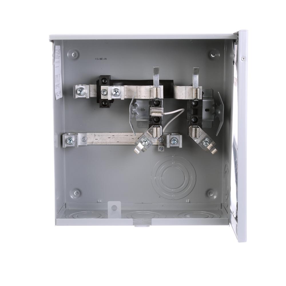 Siemens 200 Amp 4Jaw Horn Bypass Underground Fed Meter Socket with 7/8