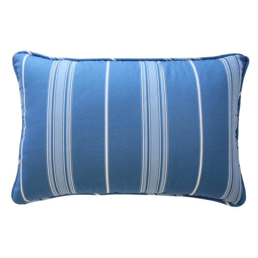 Waverly Ride The Waves Aqua Stripes Cotton 12 In X 18 Throw Ride The Waves Aqua Stripes Cotton