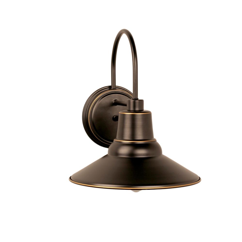 Y Decor Shelby 1-Light Imperial Black Outdoor Wall Mount ... on Decorative Exterior Wall Sconce Black id=21959