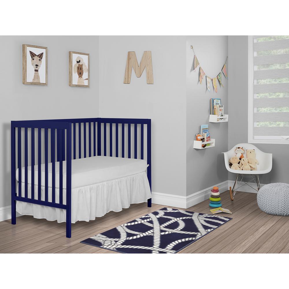 blue convertible crib