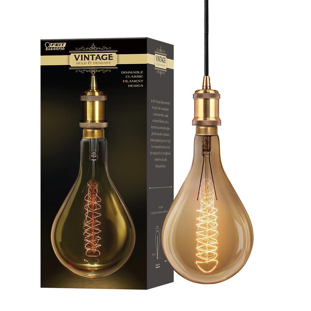 Feit Electric 4 Light Brass Pendant Fixture With Ps52 Dimmable Incandescent Amber Glass Vintage Edison Oversized Bulb Pn Bb Bz The Home Depot - Feit Electric Pendant Light Feit Electric 4 Light Brass Pendant Fixture With Ps52 Dimmable Incandescent Amber Glass Vintage Edison Oversized Bulb Pn Bb Bz The Home Depot - Feit Electric Pendant Light
