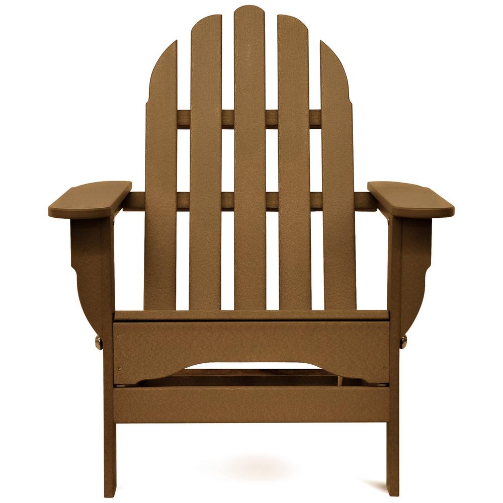 adirondack plastic teak folding chair icon durogreen patio features furniture