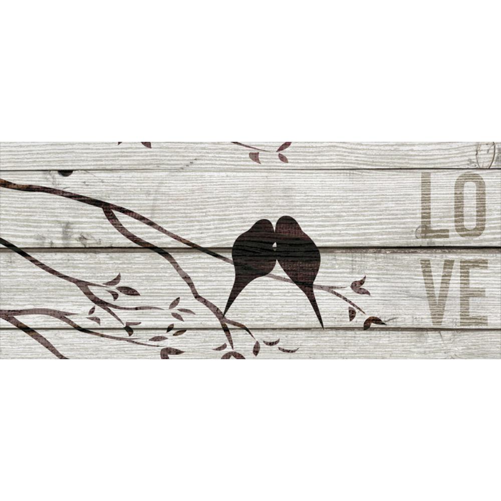 20 in. H x 8 in. W Love Birds Canvas Print Unframed Canvas Wall Art