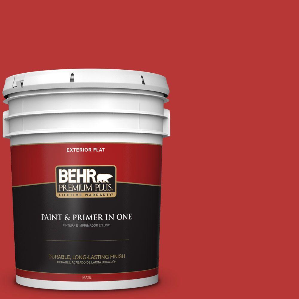 BEHR Premium Plus 5gal. SG170 Licorice Stick Flat Exterior Paint