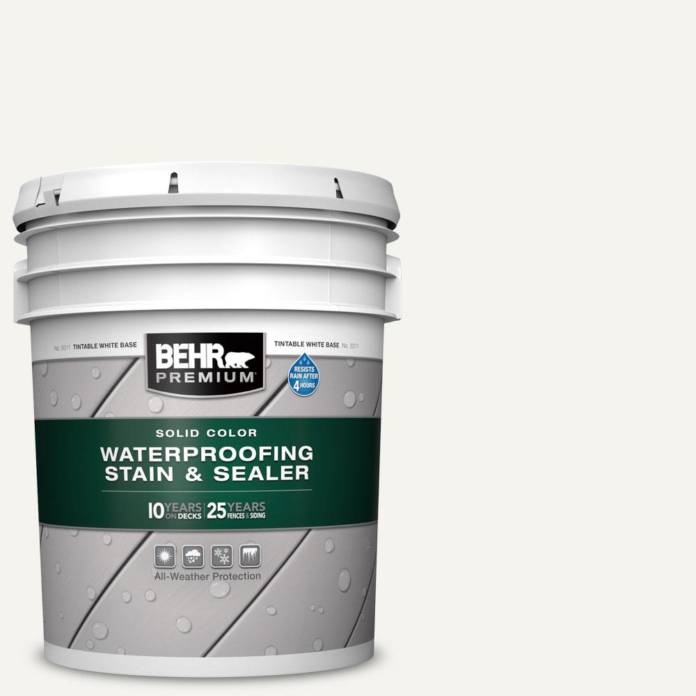 BEHR Premium 5 gal. 75 Polar Bear Solid Waterproofing