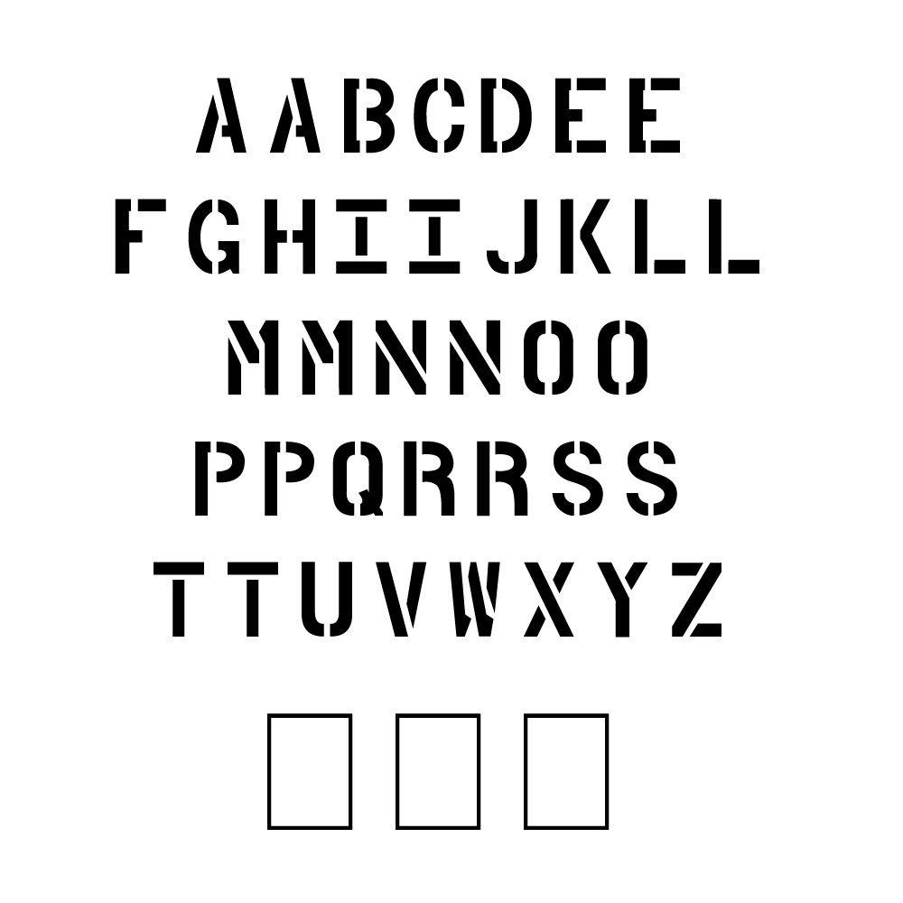 Stencil Ease 8 In. Parking Lot Alphabet Set-ccu0053q - The Home Depot