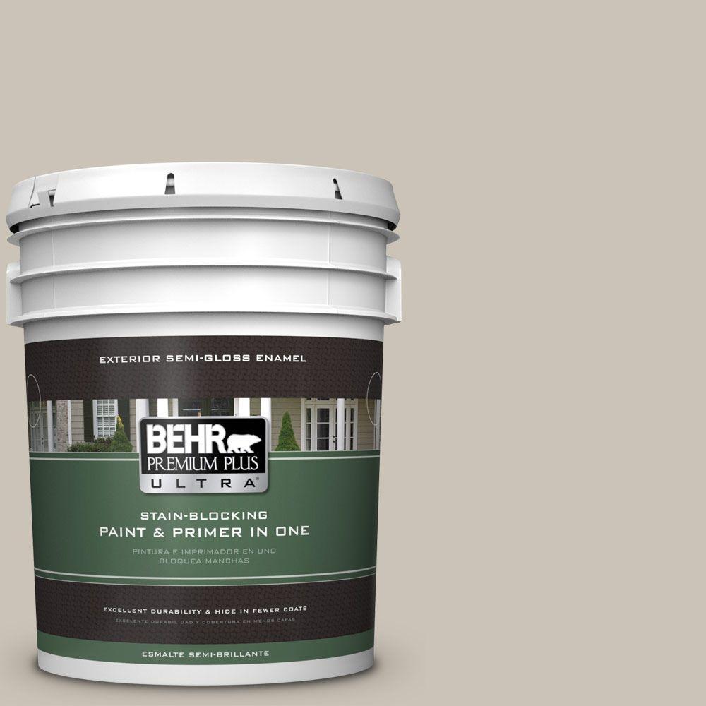BEHR Premium Plus Ultra 5gal. PPU58 Sculptor Clay SemiGloss Enamel Exterior Paint585005