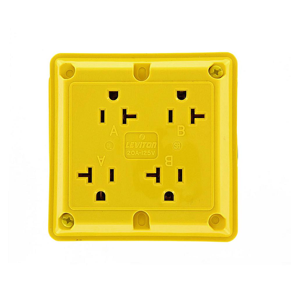 Quadplex Electrical Outlets & Receptacles Wiring Devices & Light