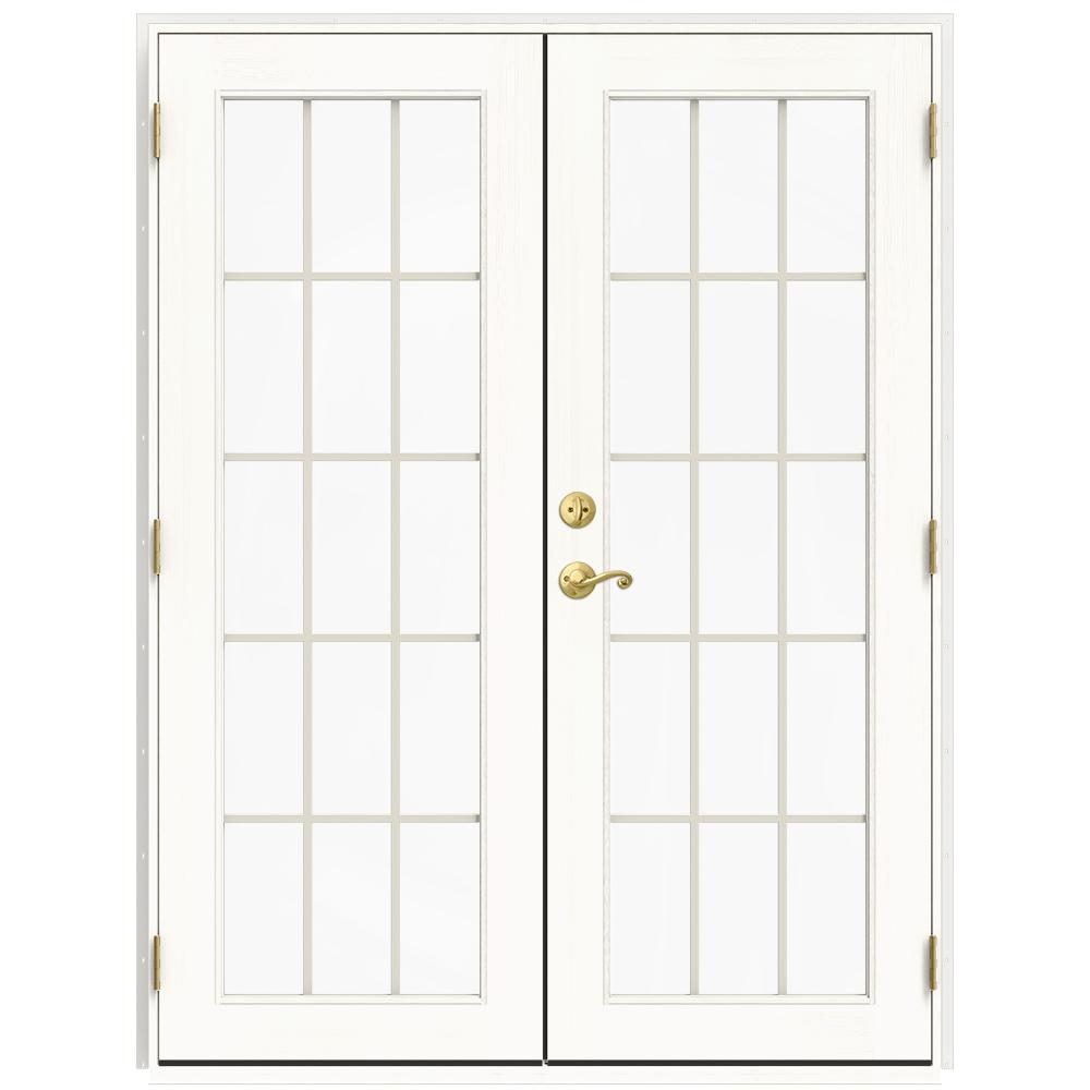 Andersen 59 in. x 80 in. 400 Series Frenchwood White LeftHand Sliding