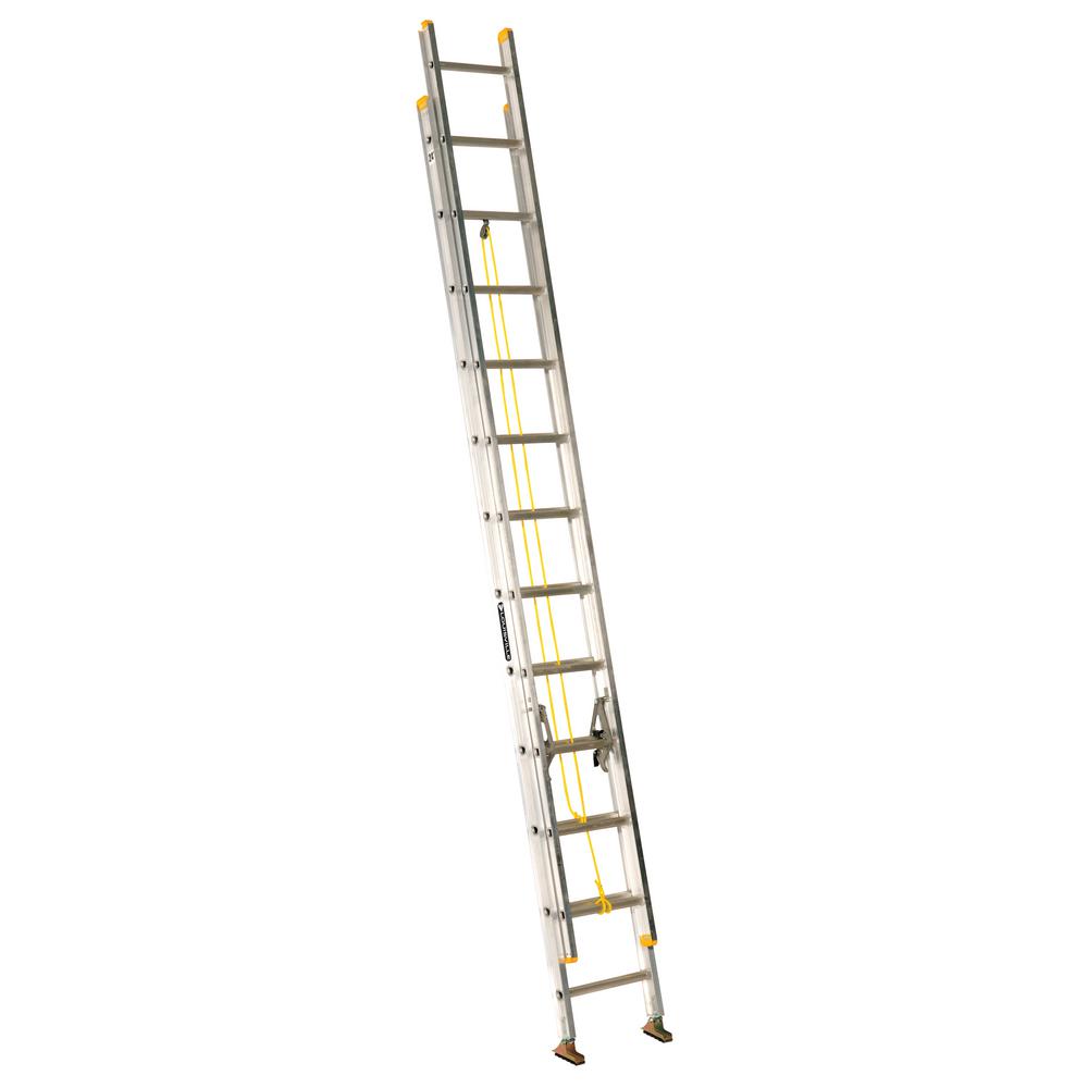 Louisville Ladder 24 ft. Aluminum Extension Ladder with 250 lbs. Load Capacity... by Louisville Ladder
