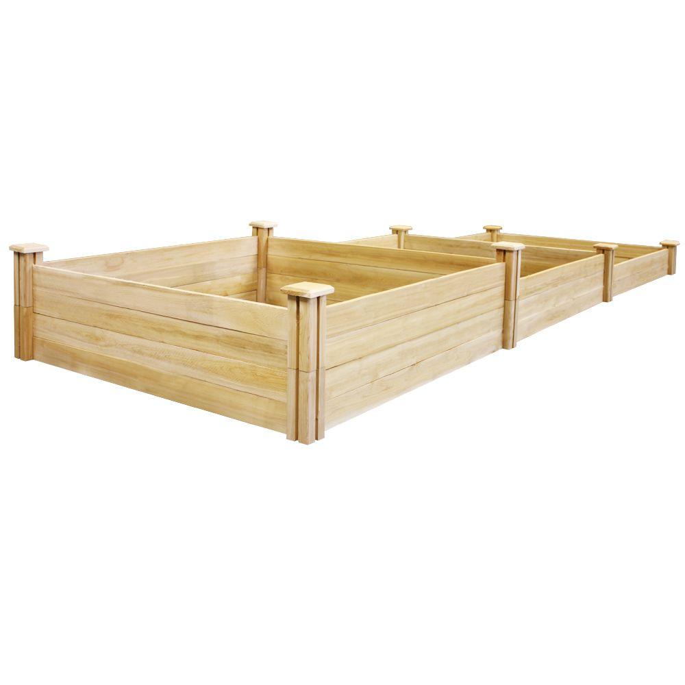 Greenes Fence 48 in. x 96 in. Cedar Raised Garden BedRC 4C8T2 The