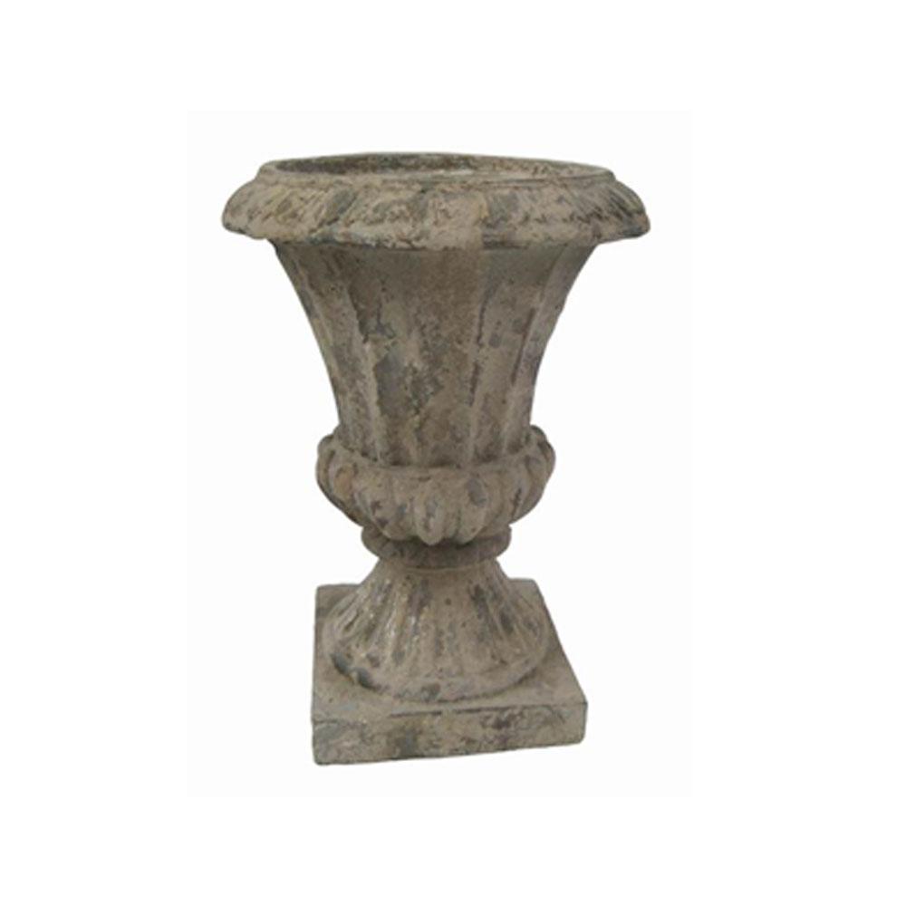 Zaer Ltd International Barcelona Magnesium Small Garden Urn Planter Zr180190 The Home Depot - Antique Garden Urns And Pedestals Zaer Ltd International Barcelona Magnesium Small Garden Urn Planter Zr180190 The Home Depot - Antique Garden Urns And Pedestals