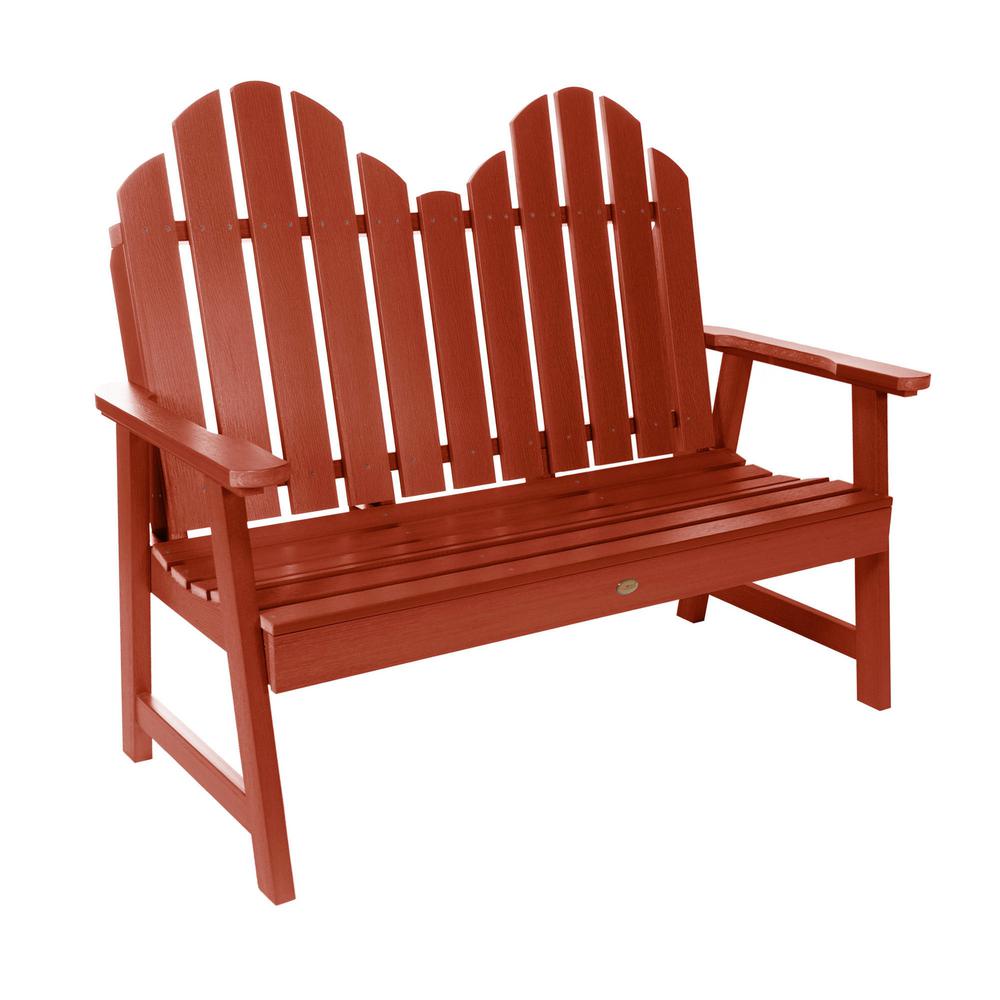 Classic Westport 48 In 2 Person Rustic Red Recycled Plastic