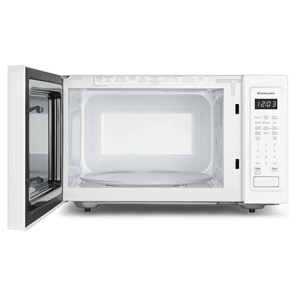 Countertop Kitchenaid Microwave Kitchen Liances Tips And Review 6 Kitchenaid 1 Cu Ft Countertop Microwave In White