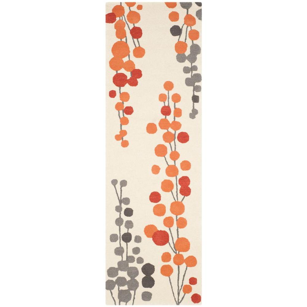 Safavieh Soho Beige/Orange 2 ft. 6 in. x 8 ft. RunnerSOH338B28 The