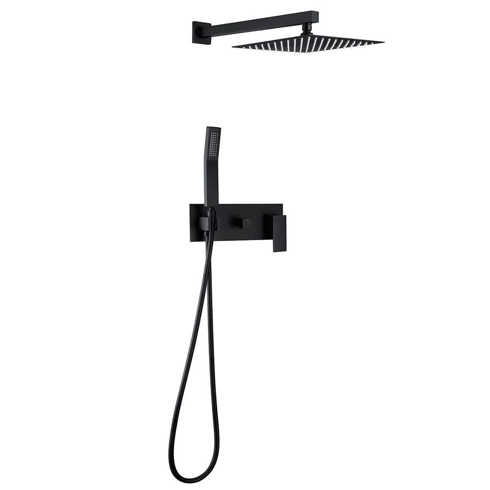 Boyel Living 1Spray Dual Showerhead and Handheld Showerhead with Valve