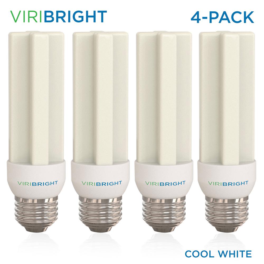 Viribright 100 Watt Equivalent Dimmable 1500 Lumens Ul Listed E26 Led Light Bulbs Cool White 4 Pack 4mc The Home Depot