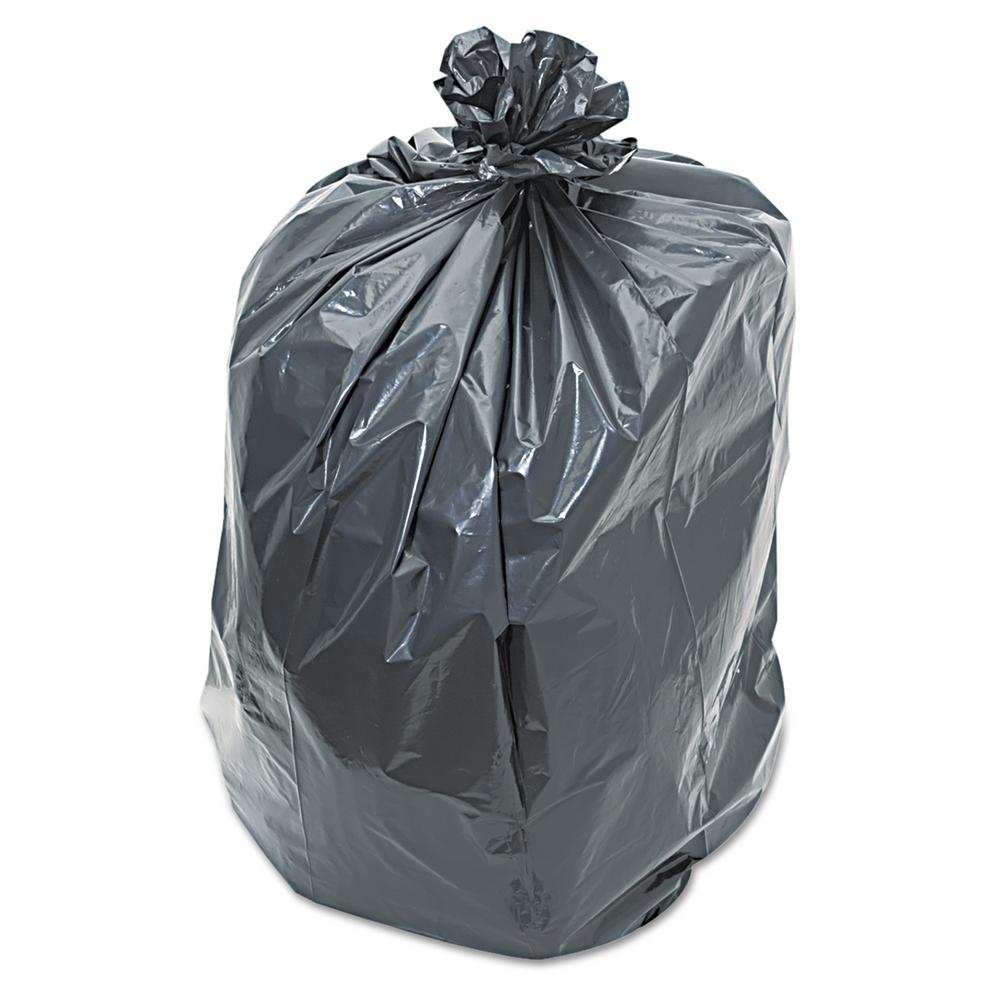 silver garbage bags