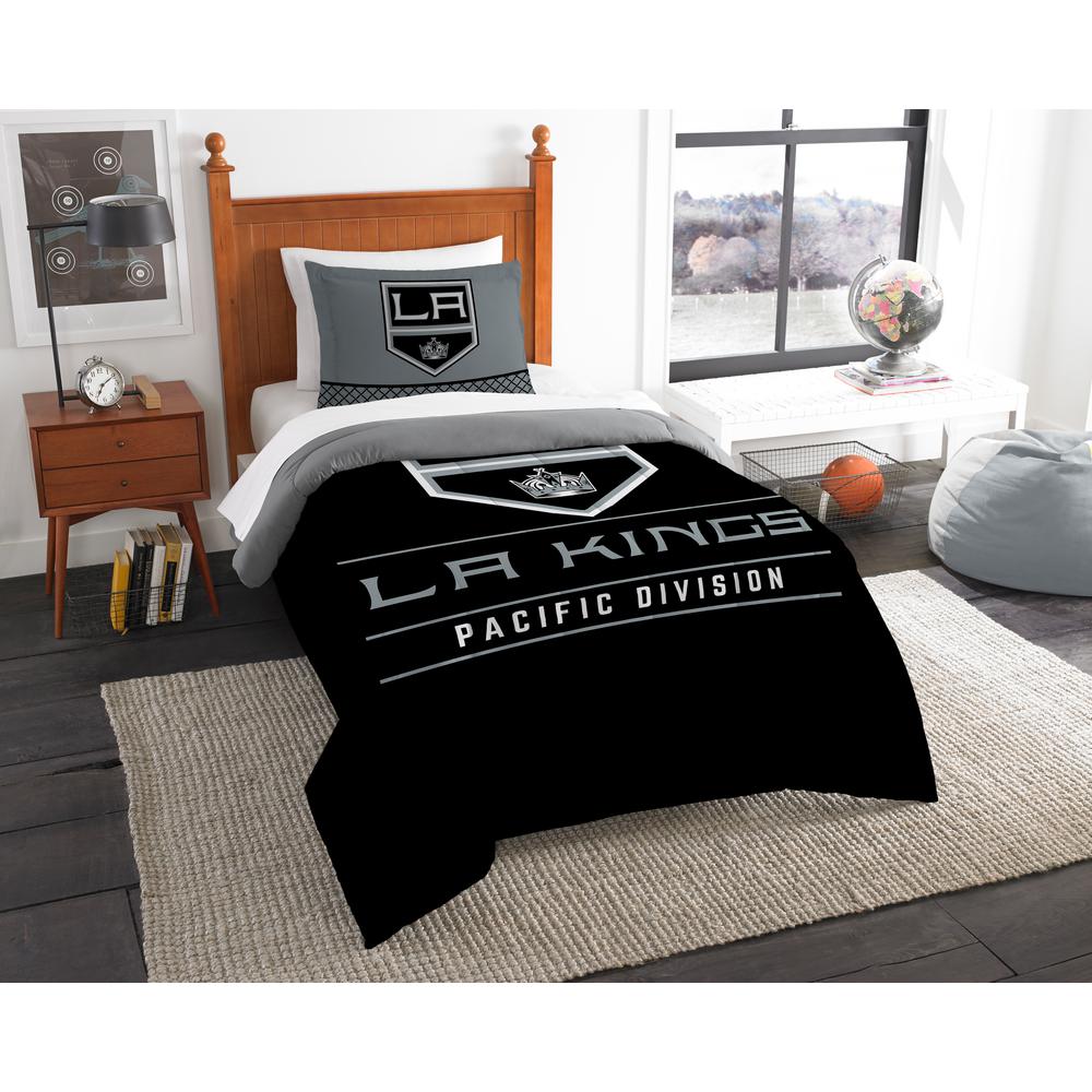 Nhl La Kings Draft 2 Piece Multi Color Polyester Twin Comforter Set Nhl La Kings Draft 2 Piece Multi Color Polyester Twin Comforter Set