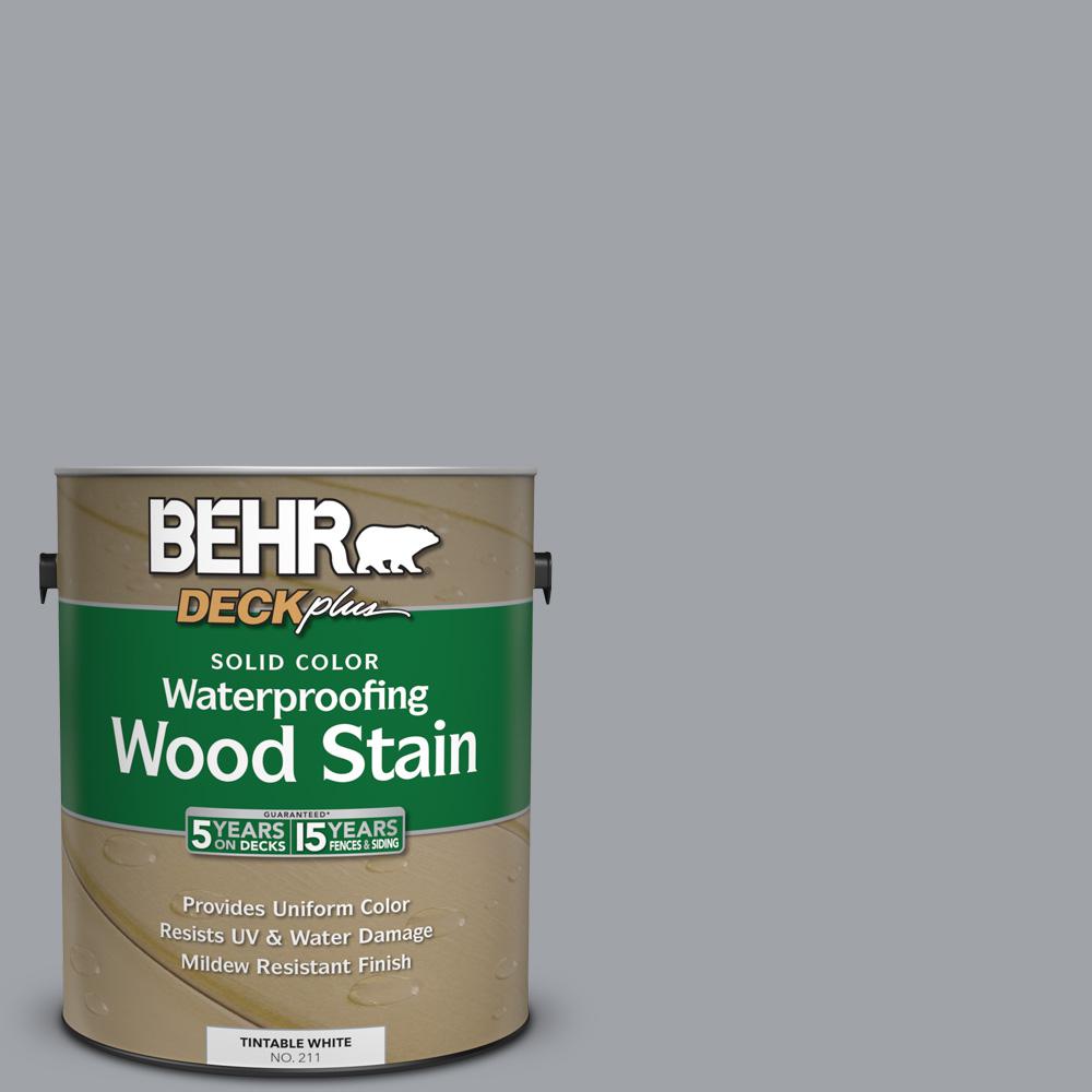 BEHR DECKplus 1 gal. N5304 Power Gray Solid Color