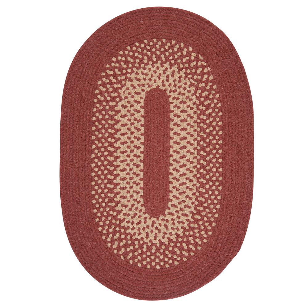 4 X 6 Home Decorators Collection Area Rugs The Depot Portland Rosewood 4 Ft X 6 Oval Braided Area Rug