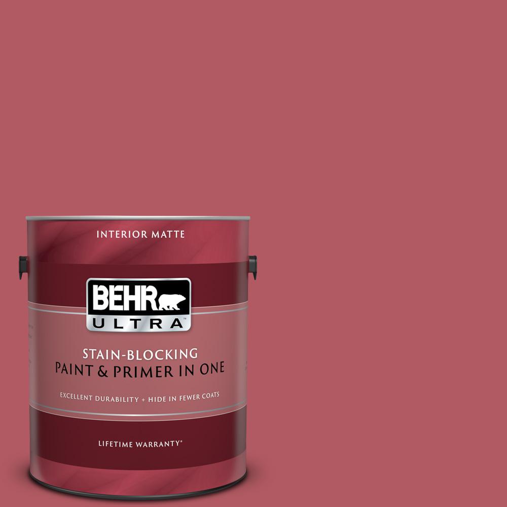 Behr Ultra 1 Gal 140d 6 Shangri La Matte Interior Paint And Primer In One The Home Depot