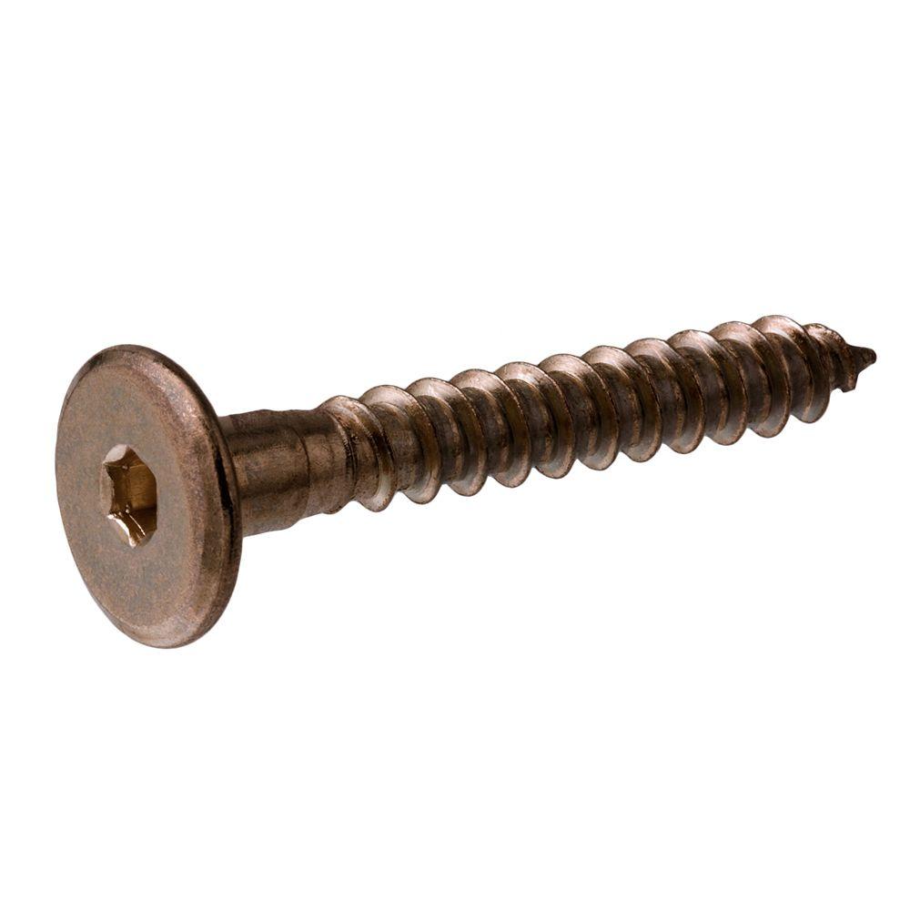 Everbilt 7 Mm X 50 Mm Antique Brass Flat Head Connecting Screw 4 Pack